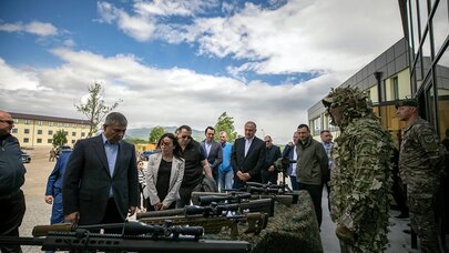 Zakir Həsənov Gürcüstanda hərbi obyektlərə baş çəkdi - FOTO