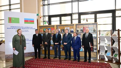 Türkmənistanın Dövlət Kitabxanasında "Azərbaycan Ədəbiyyatı Guşəsi"nin açılışı oldu