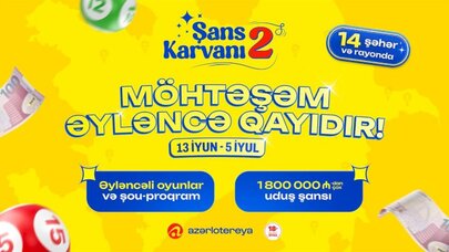 “Azərlotereya” ilə möhtəşəm əyləncə geri qayıdır!