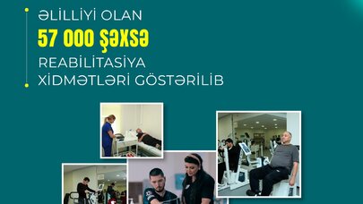 Əlilliyi olan 57 min şəxsə reabilitasiya xidmətləri göstərilib