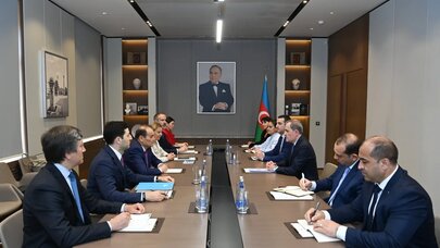 Ceyhun Bayramov Bağdad Amreyevi qəbul etdi - FOTO