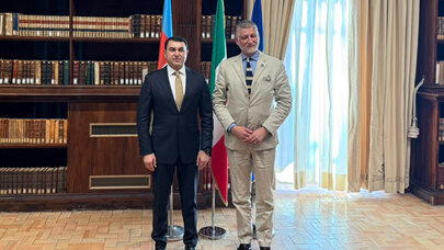 Adil Kərimli italiyalı həmkarı ilə görüşdü - FOTO