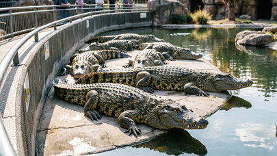 Zooparkda dəhşət: 3 yaşlı uşağı timsahların ağzına atdı