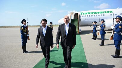 Türkmənistan prezidenti Füzulidə səfərdədir