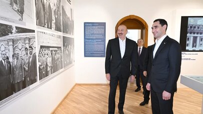 Prezidentlər Şuşada "Heydər Əliyev və Qarabağ" sərgisi ilə tanış oldu