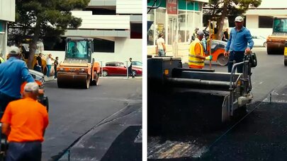 Bakıda daha bir yol sahəsi təmir olundu