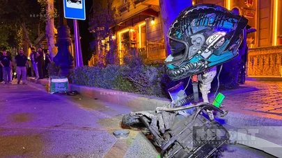 Gəncədə avtomobillə motosiklet toqquşdu - ÖLƏN VAR