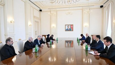 İlham Əliyev Məhəmməd Baqir Qalibafı qəbul etdi