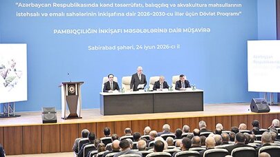 Sabirabadda pambıqçılığın inkişafına həsr olunmuş regional müşavirə keçirildi