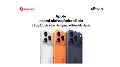 Apple məhsullarını rəsmi olaraq Bakcell Shop-da əldə et!