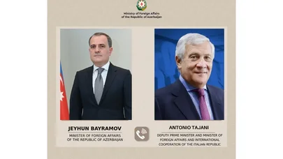Azərbaycan və İtaliya XİN rəhbərlərinin telefon danışığı ol