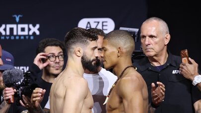 UFC döyüşçüləri Bakıda üz-üzə gəldi - FOTO