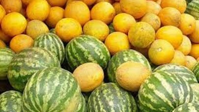 Bazarda qarpız və yemişin son qiyməti