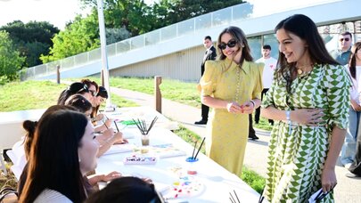 Leyla Əliyeva və Alona Əliyeva Xeyirxahlıq Festivalında iştirak etdilər - FOTO
