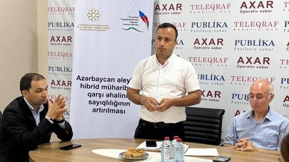 “Azərbaycan əleyhinə hibrid təhdidlərə qarşı əhalinin sayıqlığının artırılması” mövzusunda ictimai müzakirə - FOTO