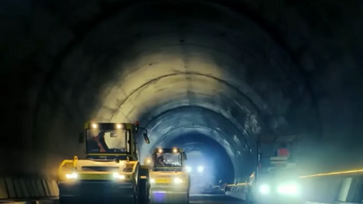 Murovdağ tunelində asfaltlanma başladı
