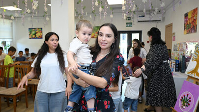 Leyla Əliyeva Şəkidə uşaq evini ziyarət etdi - FOTO