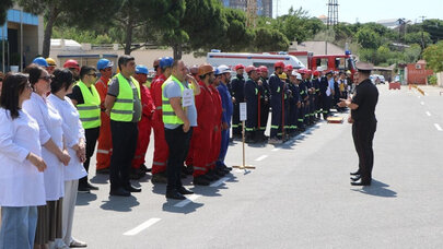 FHN-in Bakı Regional Mərkəzi mülki müdafiə məşqləri keçirdi - FOTO