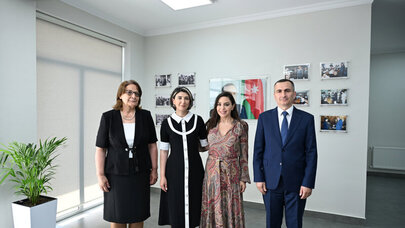 Leyla Əliyeva məktəb binasının açılışında iştirak etdi - FOTO