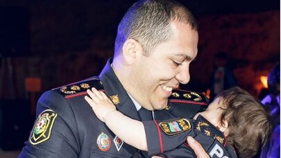 Hərbi salam şəhid övladlarını qürurlandırdı -