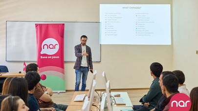 “Nar” Gəncədə tələbələr üçün təlimlər təşkil etdi - Fotolar