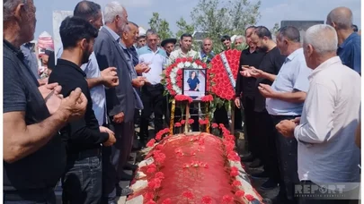 Xarkovda ölən azərbaycanlı tələbə dəfn edildi - FOTO
