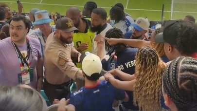 Argentina və Kabo-Verde azarkeşləri dalaşdı - VİDEO