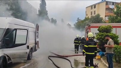 Masazırda yük maşını belə yandı - VİDEO