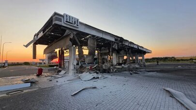 SOCAR-ın yanacaqdoldurma məntəqəsinə dron zərbəsi endirildi - Foto