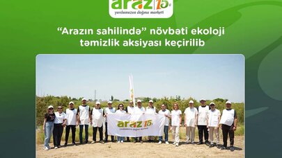 “Arazın sahilində” növbəti ekoloji təmizlik aksiyası keçirildi - VİDEPO