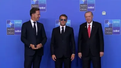 Makronun sirli eynəyi yenə gündəmdə: Ankarada da taxdı - VİDEO