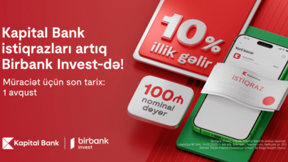 Kapital Bank istiqrazlarına abunə yazılışı başladı: illik 10% gəlirlə investisiya edin