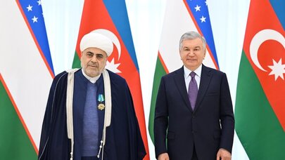 Özbəkistan Prezidenti Allahşükür Paşazadəni qəbul etdi