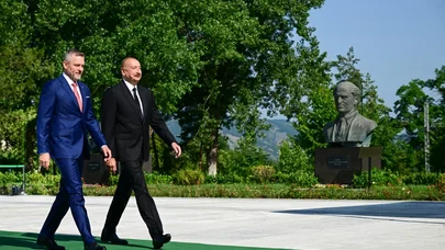 İlham Əliyev Slovakiya prezidentini qeyri-adi qonaqpərvərlik jesti ilə təəccübləndirdi