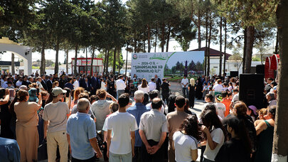 Suraxanıda yenidən qurulan park istifadəyə verildi - Fotolar