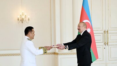 İlham Əliyev Kambocanın yeni səfirini qəbul etdi - FOTO