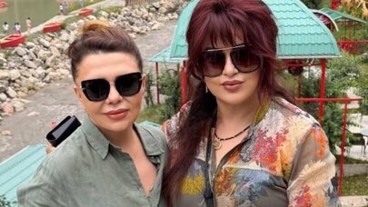 Məşhur aparıcı Nəzakət Teymurova ilə istirahətdə - FOTO