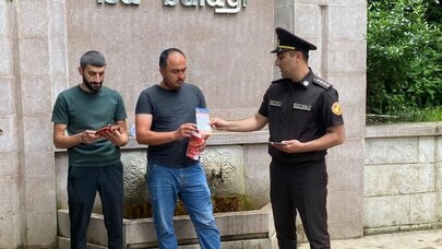 Azad olunmuş ərazilərdə yanğın təhlükəsizliyi ilə bağlı maarifləndirmə işləri aparılır