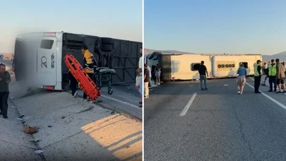 Türkiyədə sərnişin avtobusu aşdı - Çox sayda yaralı var