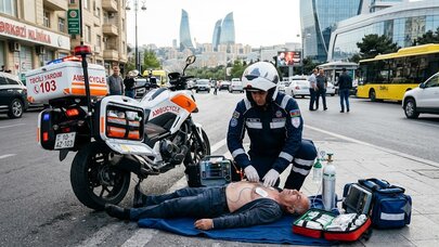 Təcili yardıma həkim yox, "motosikletçi" gəlir: Bakı bu sistemə hazırdır?
