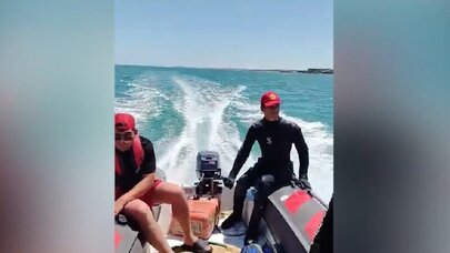 Mərdəkanda dənizdə batan gəncin axtarışları davam edir - VİDEO