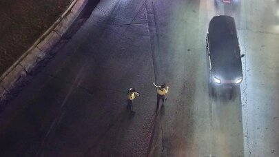 Bakıda yanğın: yol bağlandı