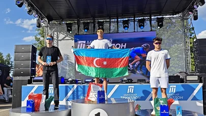 İdmançılarımız beynəlxalq triatlon yarışında qızıl medal qazandılar
