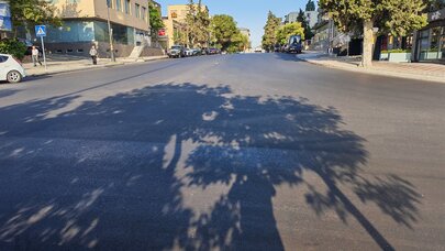 Yasamalda genişmiqyaslı asfaltlanma işləri aparıldı - FOTO