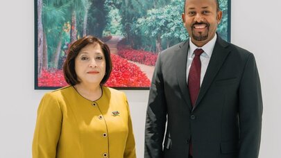 Sahibə Qafarova Efiopiya Baş naziri ilə görüşdü