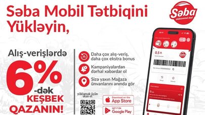 Səba mağazalarından alış-veriş indi daha sərfəli