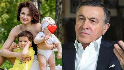 Araz Ağalarovun 27 yaşlı xanımı və övladları - Foto