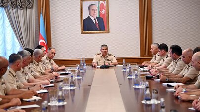 Zakir Həsənov hərbi attaşelərlə görüş keçirdi - Foto