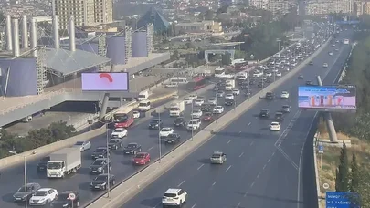 Bakıda 3 yolda tıxac var