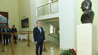 Ceyhun Bayramov Azərbaycanın Kiyevdəki səfirliyində - FOTO